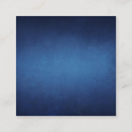 ブルーミニマモダンリストウォーターフロントウェディングRSVP エンクロージャーカード (裏面)