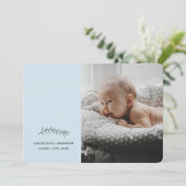 ブルーミニマモダンリスト生誕の発表 招待状 (スタンド正面)