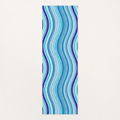 ブルーミニマリストのクリーンモダン落ち着き ヨガマット (正面)