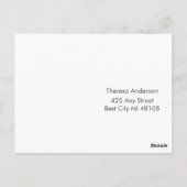 ブルーミニマリストリハーサルディナー ポストカード (裏面)