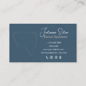 ブルーミニマリスト歯科診療所の名刺 名刺 (裏面)