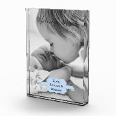 ブルーミニマリスト母の日のフォトブロック フォトブロック (右)