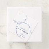 ブルーミニマリストBohoアーチベビーシャワー フェイバータグ (インサイチュ)