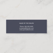 ブルーミニマルシルバーシザー美容師 スキニー名刺 (裏面)