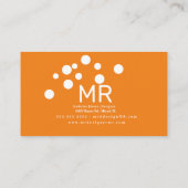 ブルーミニマルバブル洗車インテリアデザイナーB 名刺 (裏面)