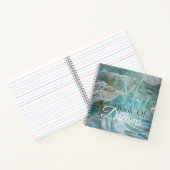 ブルーミニマルモダンスパーソナライズされたギフト夢 ノートブック (内部)
