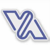 ブルーミニマルレターVAクラシック シール (正面)