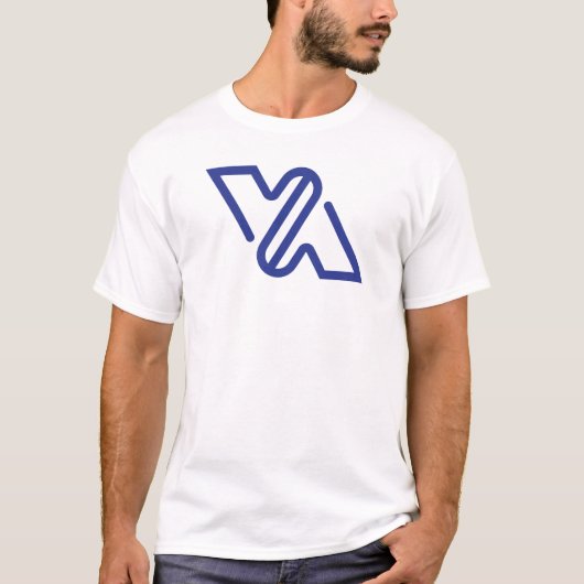 ブルーミニマルレターVAクラシック Tシャツ (正面)