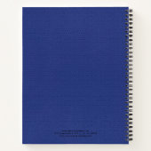 ブルーミニマルヴィンテージレフェイクザー ノートブック (裏面)