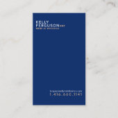 ブルーミニマル王室のピーチ名刺 名刺 (正面)