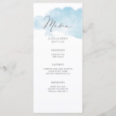 ブルーミニマル男の赤ちゃん洗礼 メニュー (正面)