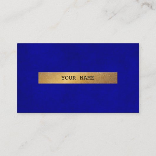 ブルーミニマルVip名刺 名刺 (正面)