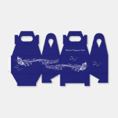 ブルーミュージカル蝶パーソナライズされた赤ちゃんシャワー フェイバーボックス (折り畳みなし)