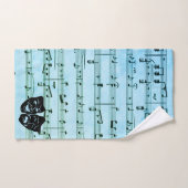 ブルーミュージックアートがシアターマスクを統合 バスタオルセット (ハンドタオル)