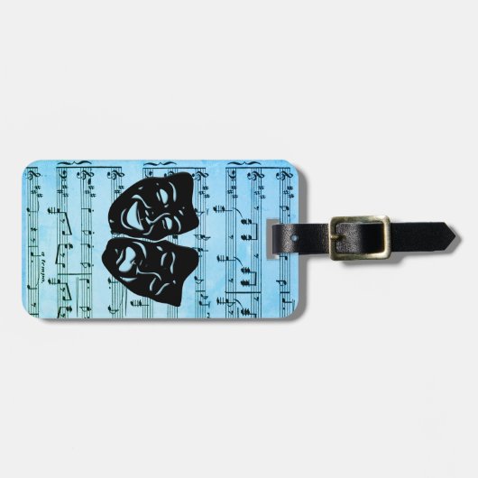 ブルーミュージックアートがシアターマスクを統合 ラゲッジタグ (正面横)