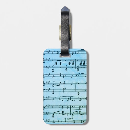 ブルーミュージックアートがシアターマスクを統合 ラゲッジタグ (裏面縦)