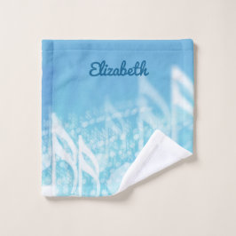 ブルーミュージックパーソナライズされた ウォッシュタオル