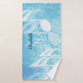 ブルーミュージックパーソナライズされた バスタオル (バスタオル)