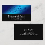 ブルーミュージックプロフェッショナルレコーディングスタジオ 名刺 (正面/裏面)