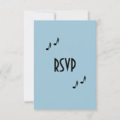 ブルーミュージック結婚のメニュー選択 出欠カード (裏面)