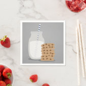 ブルーミルクモダンとクッキー紙プレートナプキンス スタンダードカクテルナプキン (インサイチュ)