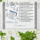 ブルーミルク代替ベーキング キッチンタオル (折り畳み)