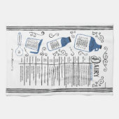 ブルーミルク代替ベーキング キッチンタオル (横)