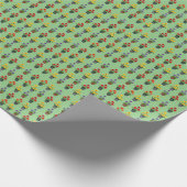 ブルーミンおもしろい小花 ラッピングペーパー (角)