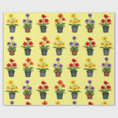 ブルーミンおもしろい花 ラッピングペーパー (フラット)