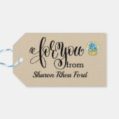 ブルーミングかわいらしギフトラベル ギフトタグ (裏面横)