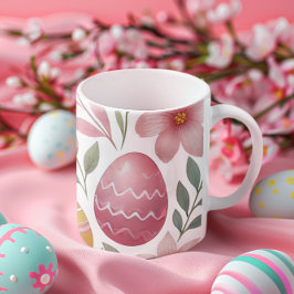 ブルーミングのイースターの喜び：フローラマグカップ コーヒーマグカップ