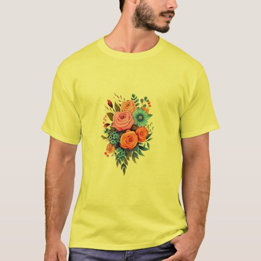 ブルーミングの猶予フローラT型 Tシャツ (正面)