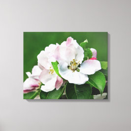 ブルーミングアップルツリー春キャンバスウォールアート キャンバスプリント