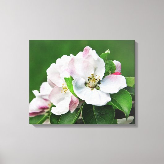 ブルーミングアップルツリー春キャンバスウォールアート キャンバスプリント (正面)