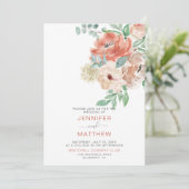 ブルーミングアプリコットフローラブーケ – Apricot Back | 招待状 (スタンド正面)