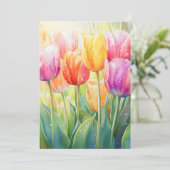 ブルーミングウォーターカラー春チューリップガーデン シーズンカード (スタンド正面)