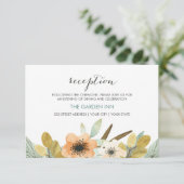 ブルーミングウォーター色披露宴カード エンクロージャーカード (スタンド正面)