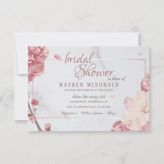 ブルーミングエレガンス招待状 招待状 (正面)