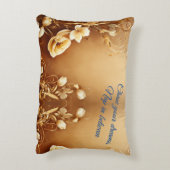 ブルーミングエレガンス：フローラ装飾用クッション アクセントクッション (裏面(縦))