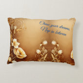 ブルーミングエレガンス：フローラ装飾用クッション アクセントクッション (裏面)