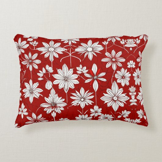 ブルーミングエレガンス：フローラ装飾用クッション アクセントクッション (正面)