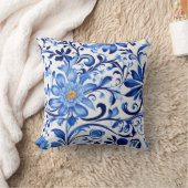 ブルーミングエレガンス：フローラ装飾用クッション クッション (ブランケット)