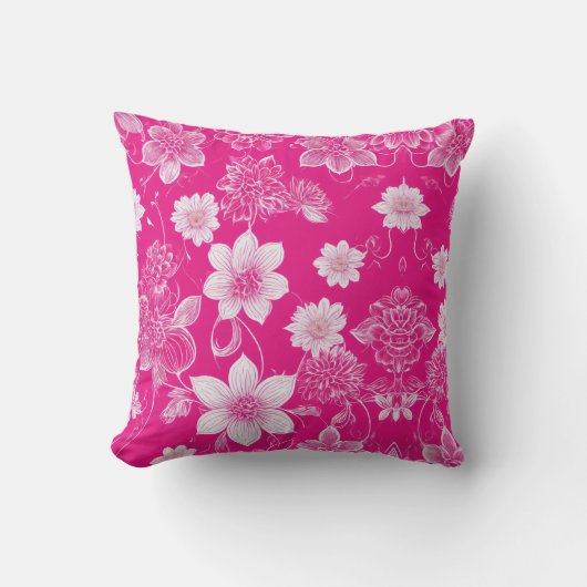 ブルーミングエレガンス：フローラ装飾用クッション クッション (正面)