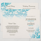 ブルーミングエレガントエレガンス結婚式 プログラム (正面/裏面)