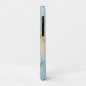 ブルーミングオアシスソフトピンクがかったブルーツリー自然シーン Case-Mate iPhoneケース (裏面/左)