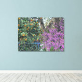 ブルーミングカリフォルニア：デイビス金ゴールド&ウエスタンレッドブド キャンバスプリント (インサイチュ (ウッドフロア))