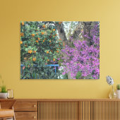 ブルーミングカリフォルニア：デイビス金ゴールド&ウエスタンレッドブド キャンバスプリント (インサイチュ (リビング))