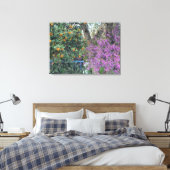 ブルーミングカリフォルニア：デイビス金ゴールド&ウエスタンレッドブド キャンバスプリント (インサイチュ (寝室))