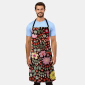 ブルーミングカーペット:フローラヴィンテージシームレス。 エプロン (着用した状態)