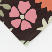 ブルーミングカーペット：フローラヴィンテージシームレス。 フリースブランケット (角)